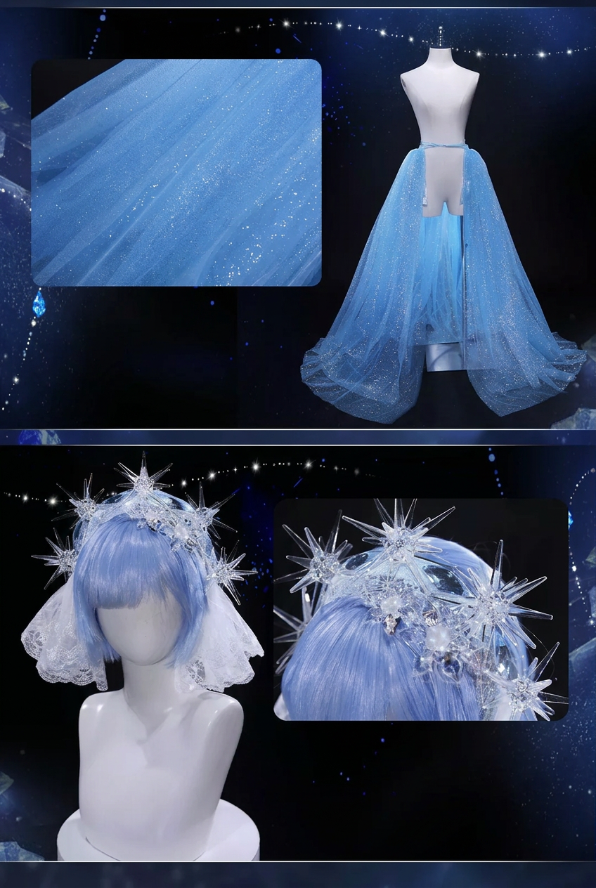 【Re:ゼロから始める異世界生活】レム（クリスタルアイスドレス）コスプレ衣装｜キャラクター衣装・コスチューム