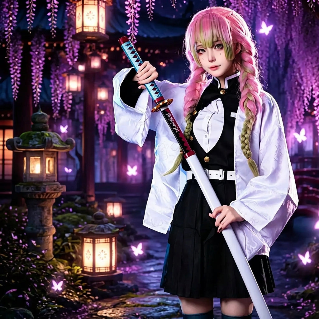 【鬼滅の刃】甘露寺蜜璃（ウィッグ付き）コスプレ衣装｜キャラクター衣装・コスチューム